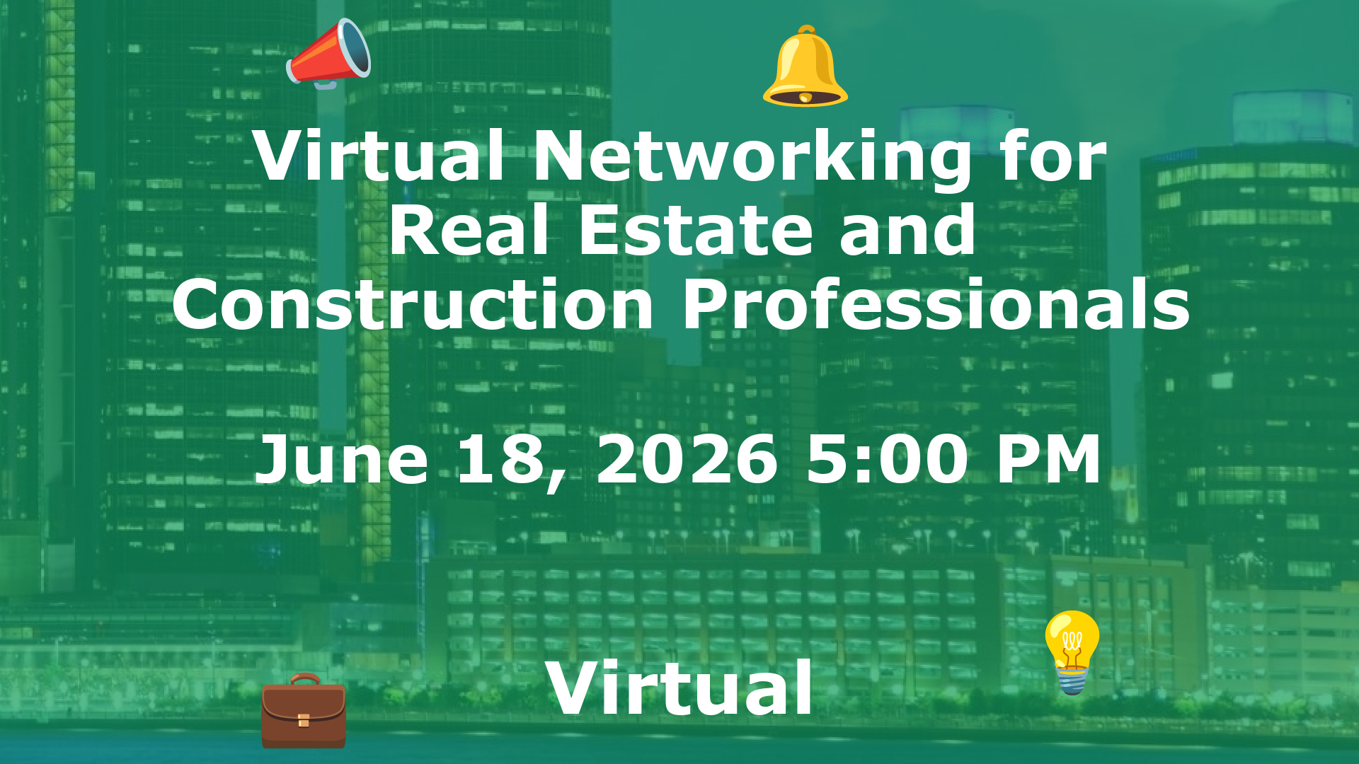 Virtual Networking for Real Estate and Construction Professionals event image